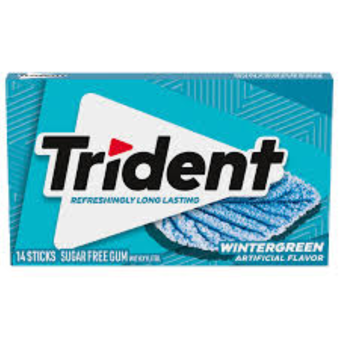 TRIDENT GUM WINTERGREEN S/F 14S